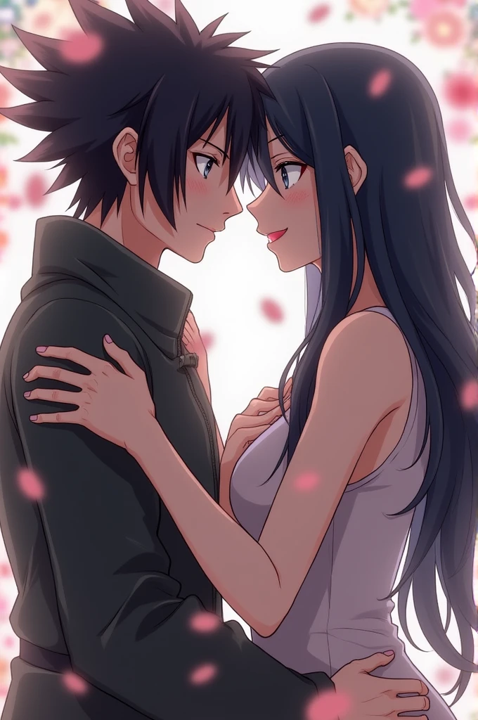 Generate hinata and sasuke sexually intimate