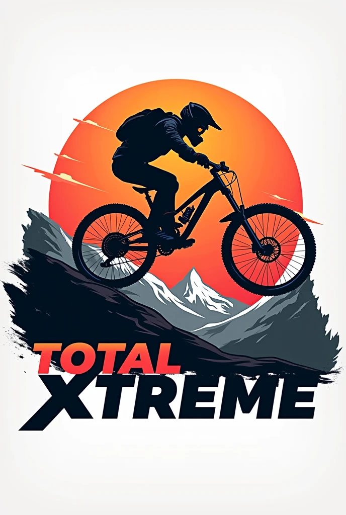 Generate a mountain bike logo called totalxtreme