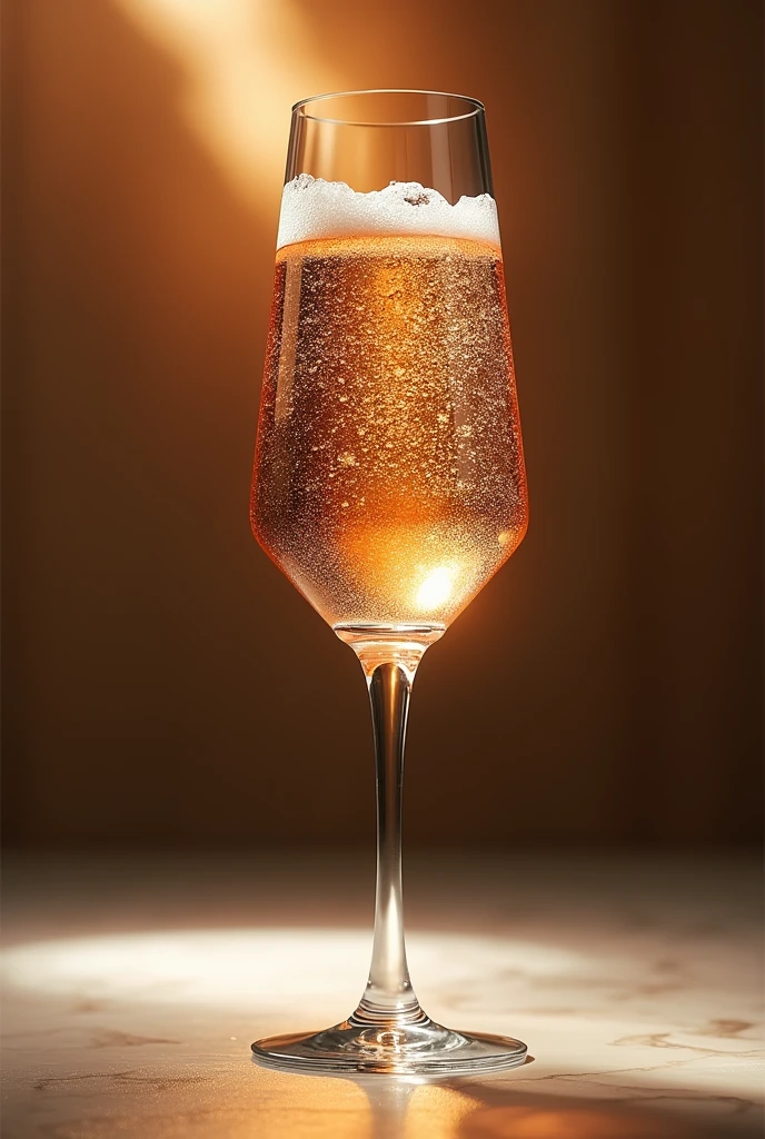 Photography style，8K ultra-clear advertising poster of a glass of sparkling wine