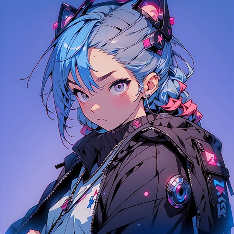 Star Fairy、cyber punk、simple background、kawaiitech