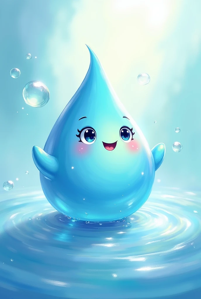 A cute character that representates the water