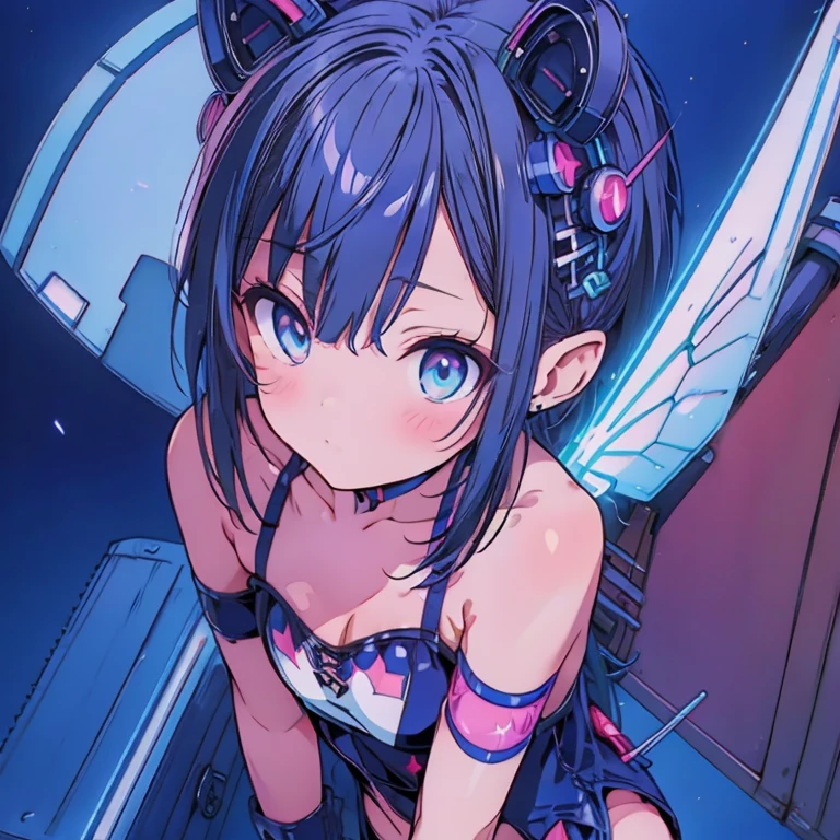 Star Fairy、cyber punk、simple background、kawaiitech