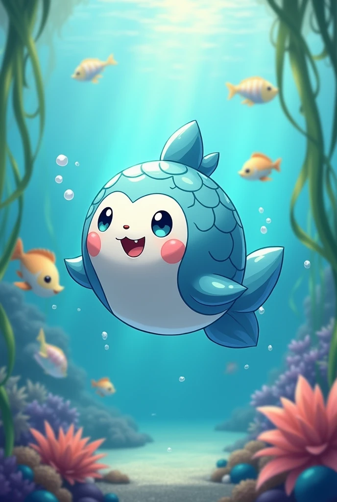 A cute character pokemon type that representates the water