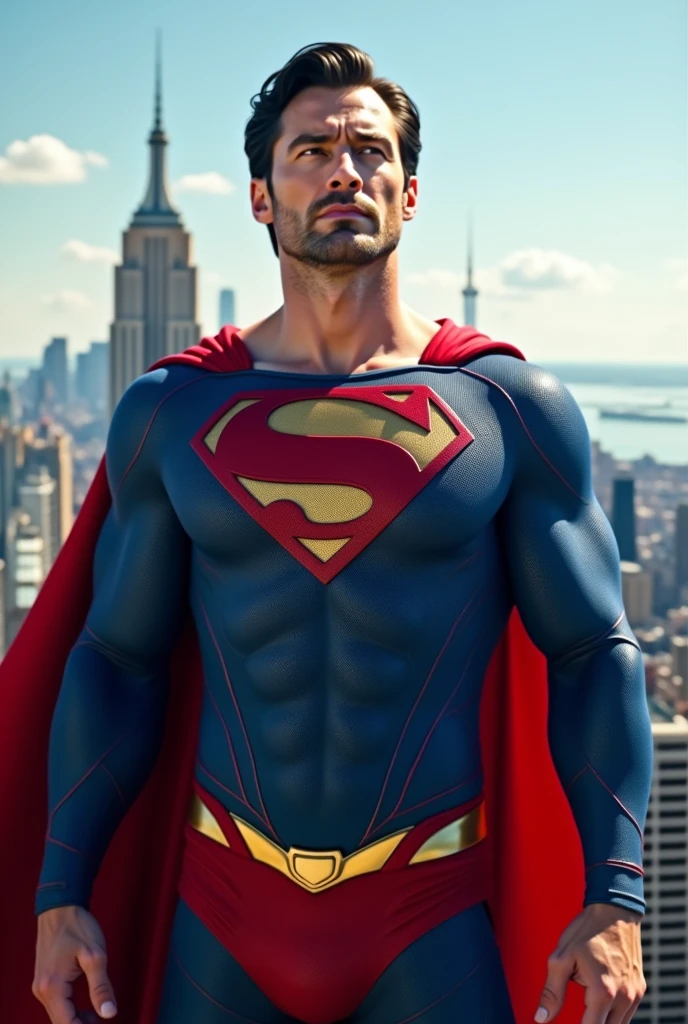 Hugh Jackman wears a Superman suit