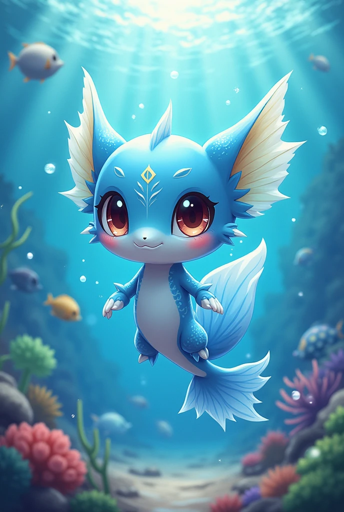A cute character yugioh type that representates the water
