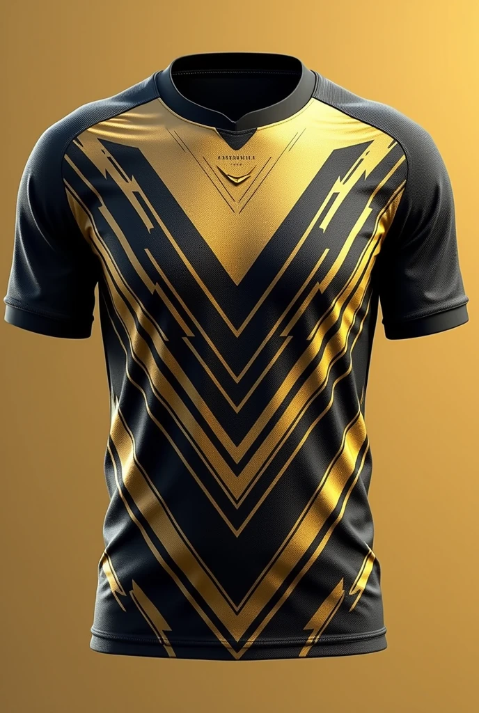 Football shirt pattern, gold, black, white 