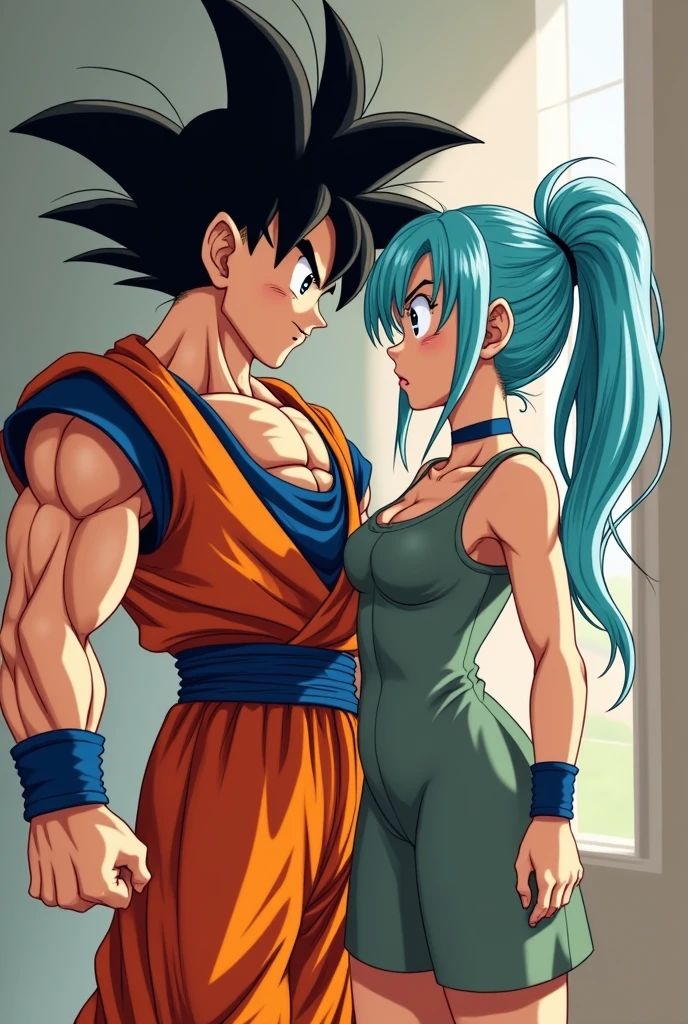 Goku and Bulma having sex