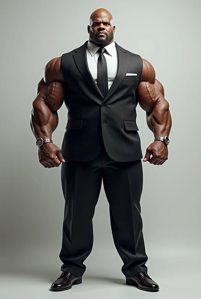 A muscle man with formal cloth