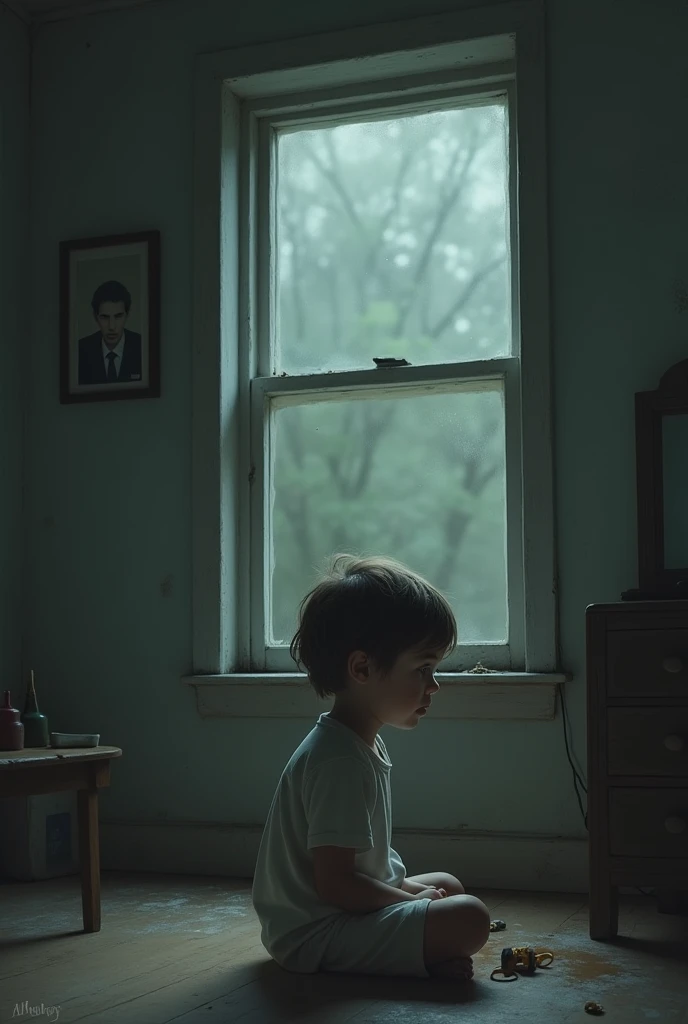 generates an image that reflects the absence of a father
