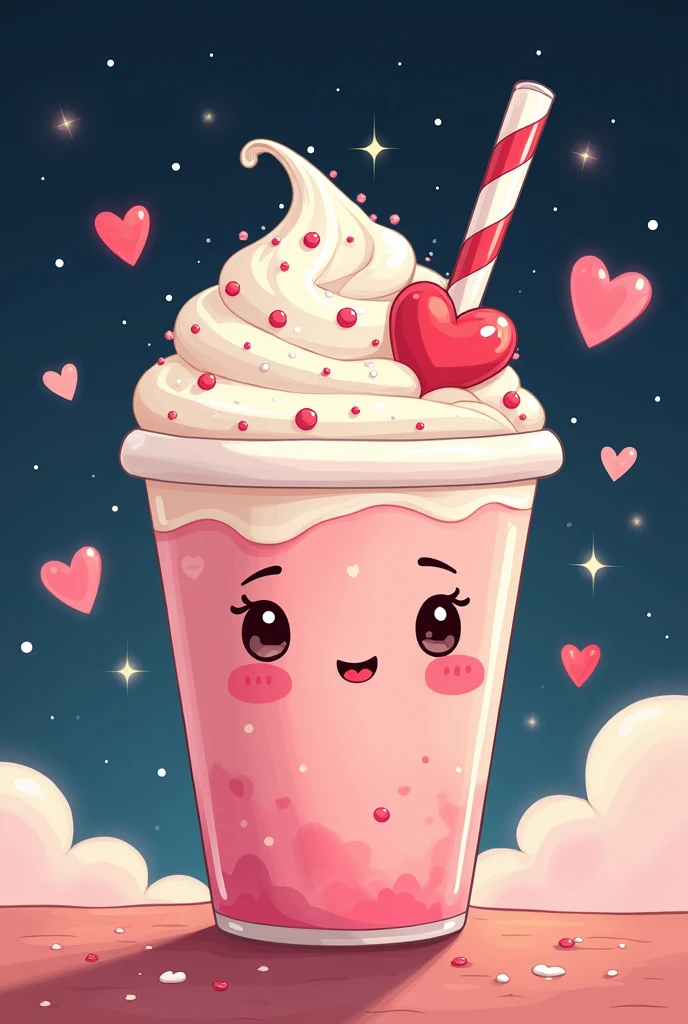 Good night Frapesita with hearts