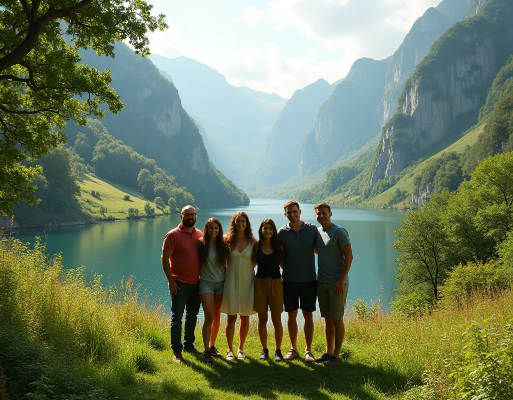 Group photography scenery backdrop