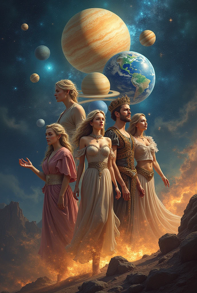 Planets of the solar system human version