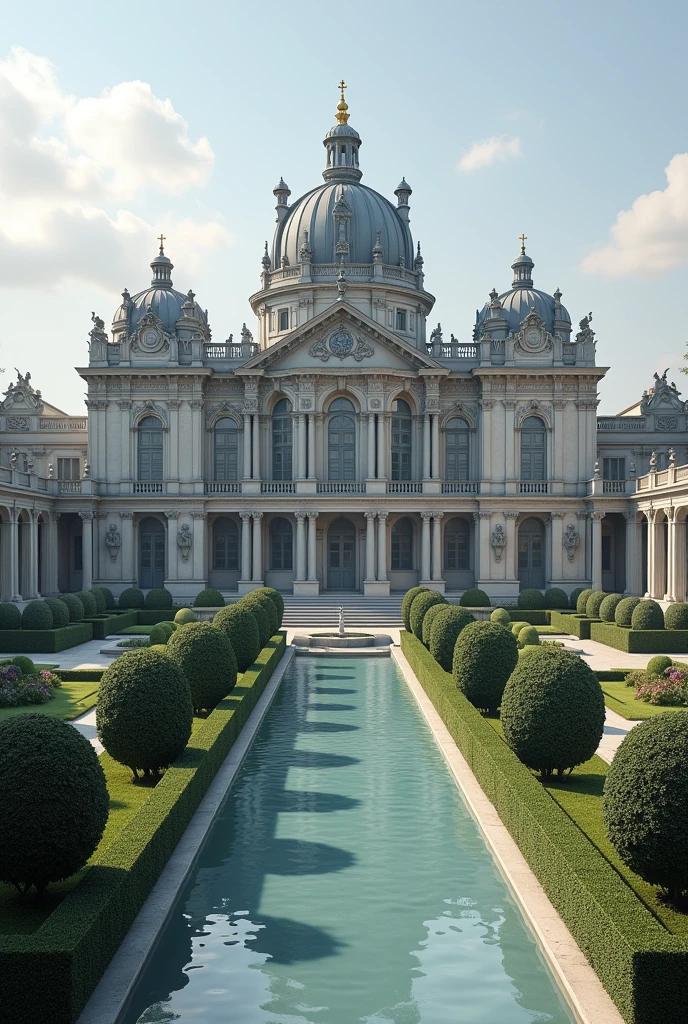 You can create a grey house in the style of the Palace of Versailles?