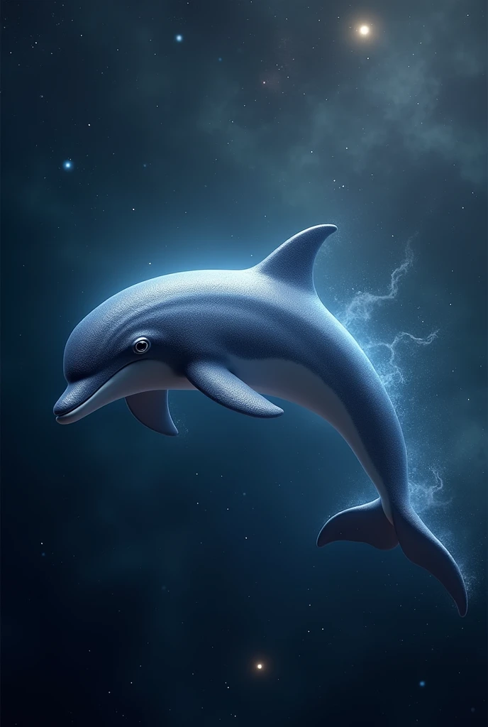 Dolphin in the space