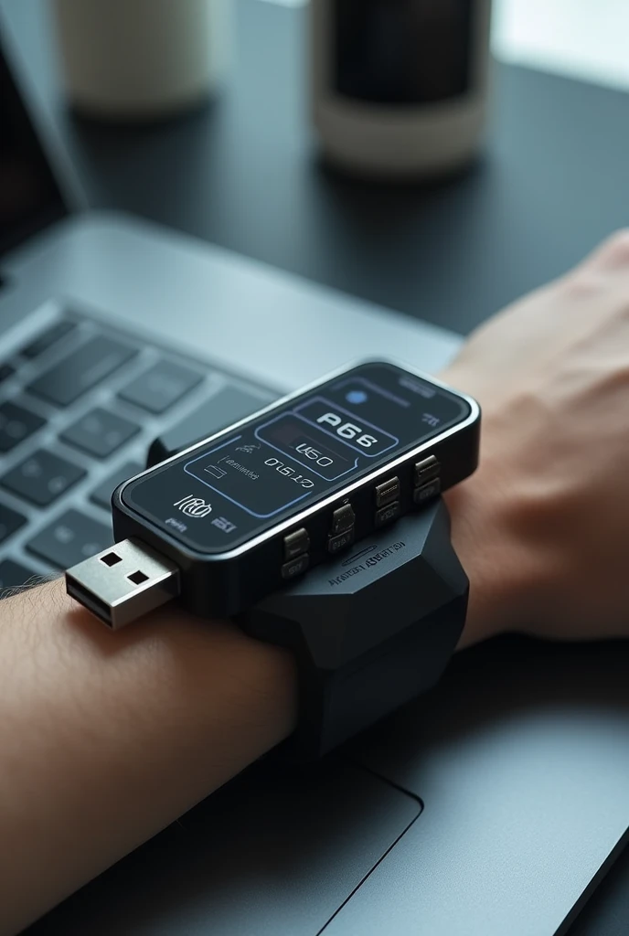 Pen drive combined withwatch