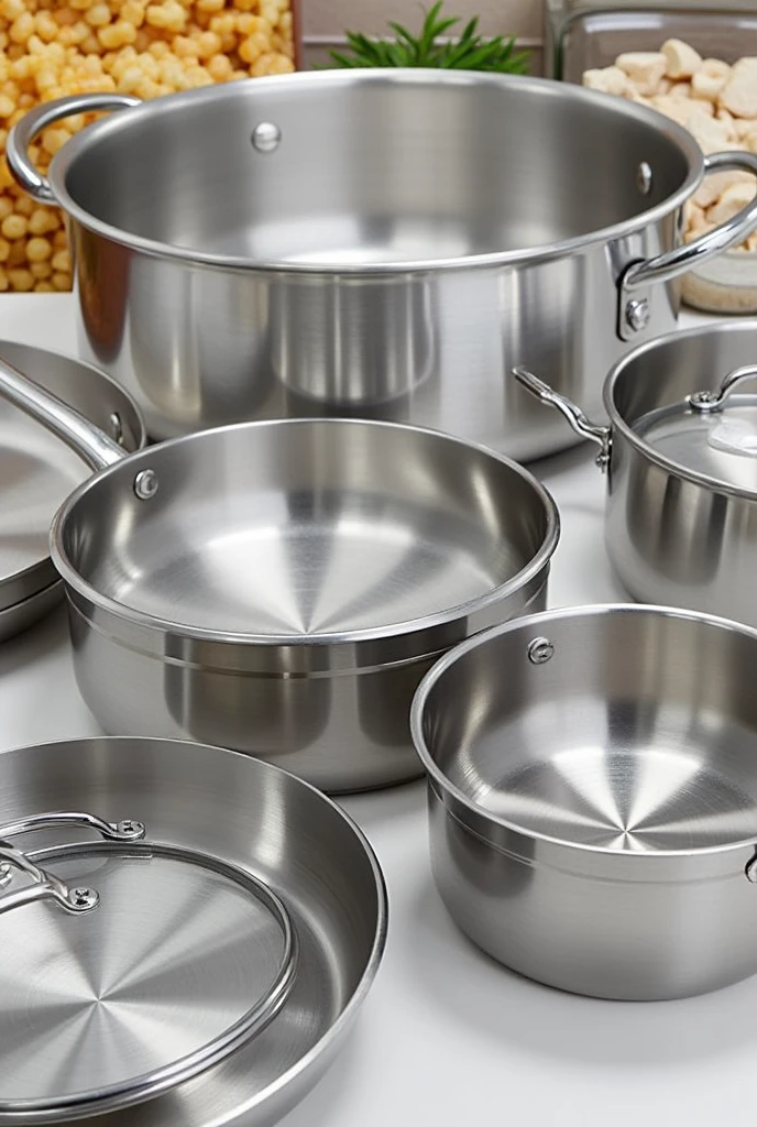 Stainless kitchenware that supports a big heavy weight