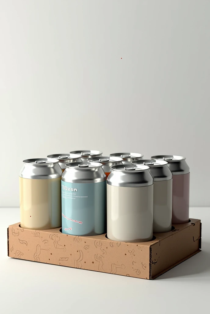Cardboard tray with 12 cans