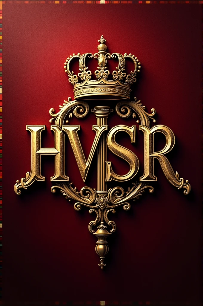 Generate a profile pic in which hvsr written in royal and bold char5