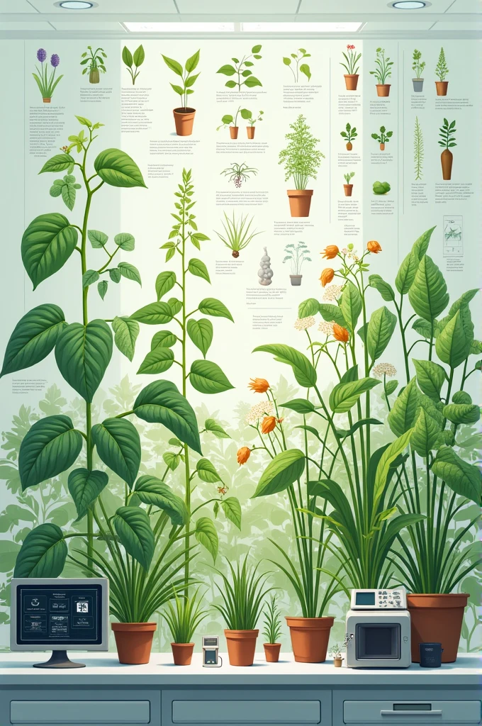 Make me a picture of plant phenotyping