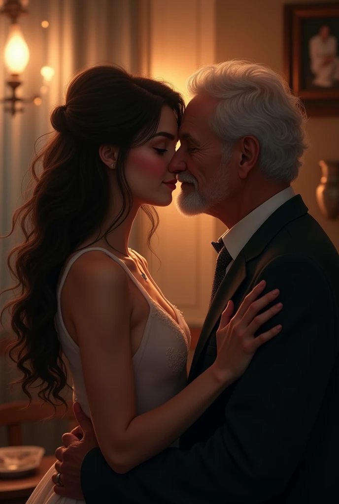 Trisha lip kiss with ild man