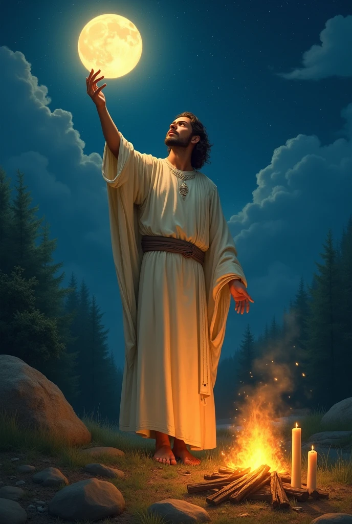 A pastor on touching the moon while touching the lives with a campfire