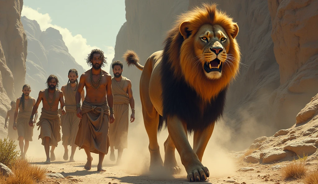 They thought that if the lion ate them, what would become of them. So, they decided to follow the lion's command.