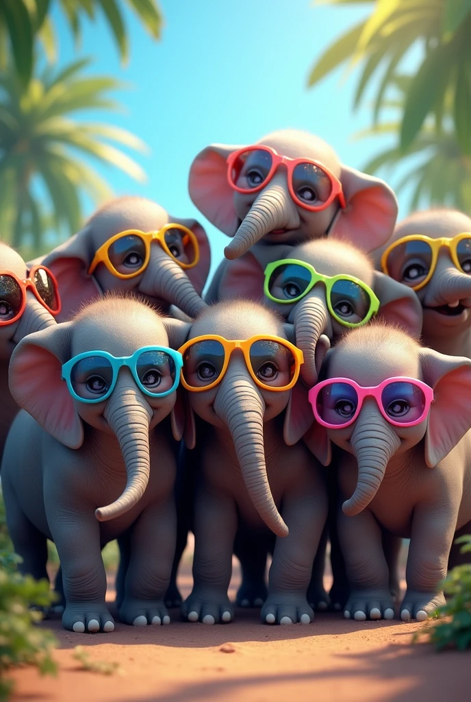 10 Baby big wearing cooling glass and take selfie 