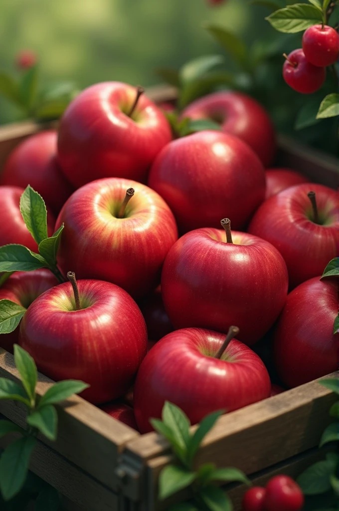 Apples are red, and so very sweet