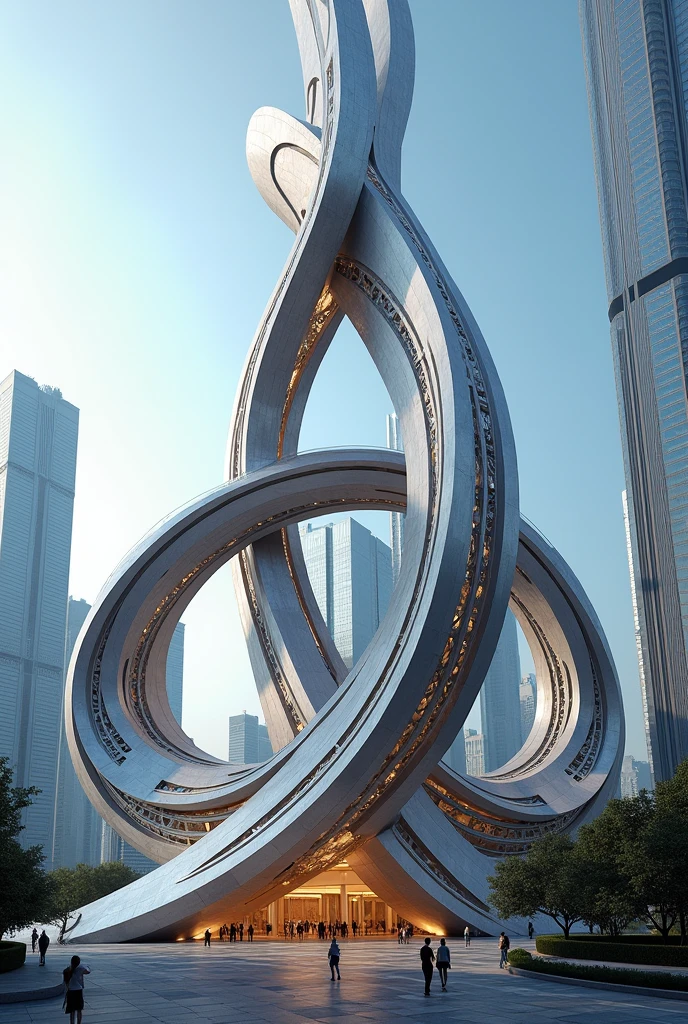 Make a building based from the triskelion symbol