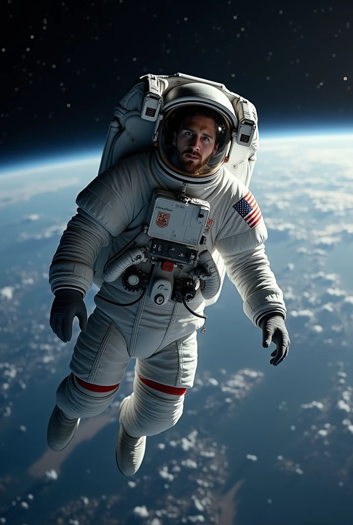 Messi as a Astronaut