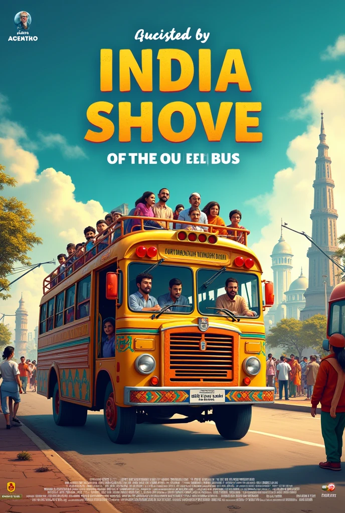 Make a advertisement of bus 
Of india 