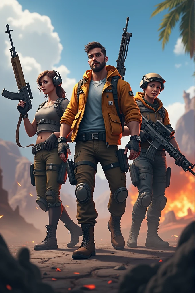 Free fire game play in pc with friends frend play in mobile