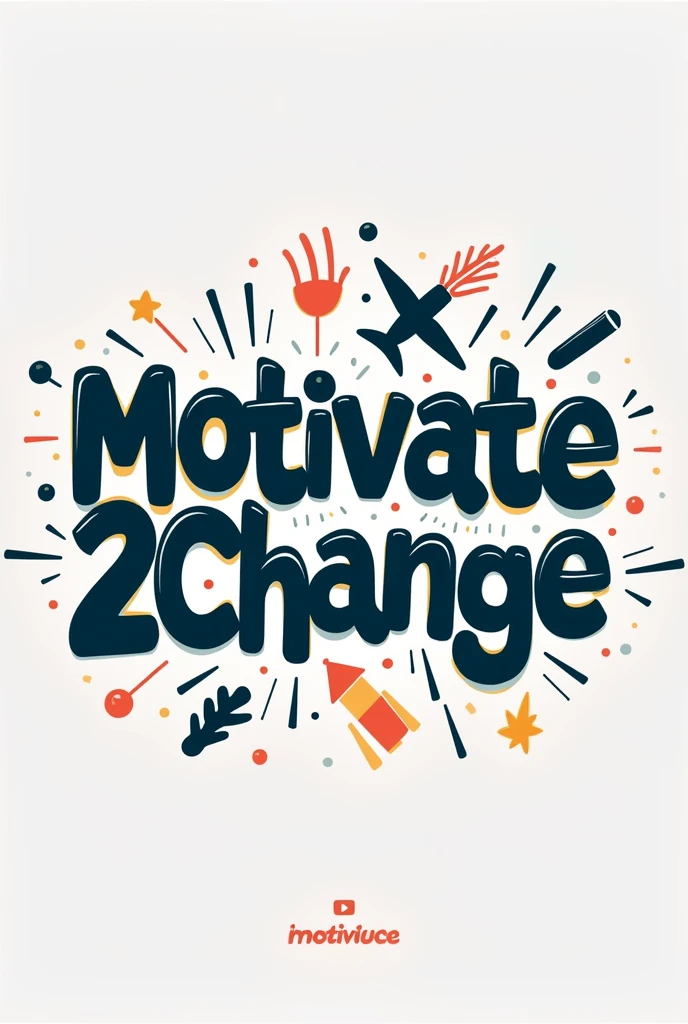 I want you to act as a graphic designer and YouTuber who have deep knowledge of YouTube SEO and algorithm can you make a logo for a YouTube channel named as motivate2change
Create something that attracts viewers and also improve SEO of YouTube,use some amazing fonts with background