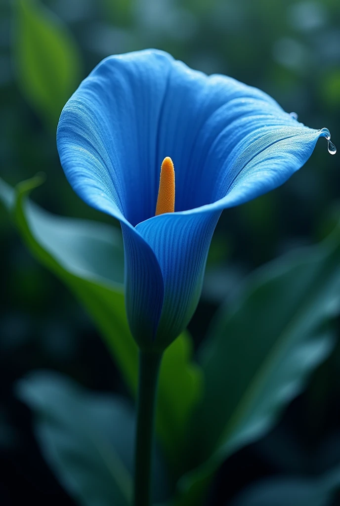 Blue calla lily flower