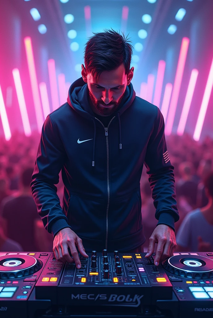 Messi as a dj singu