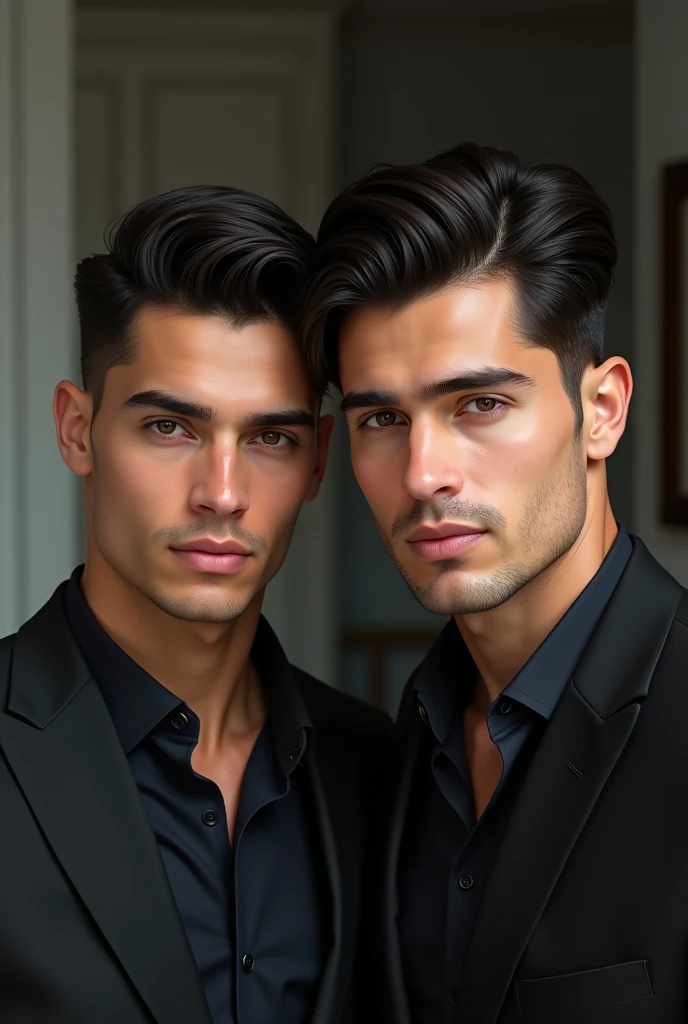 Richard Rios with his twin