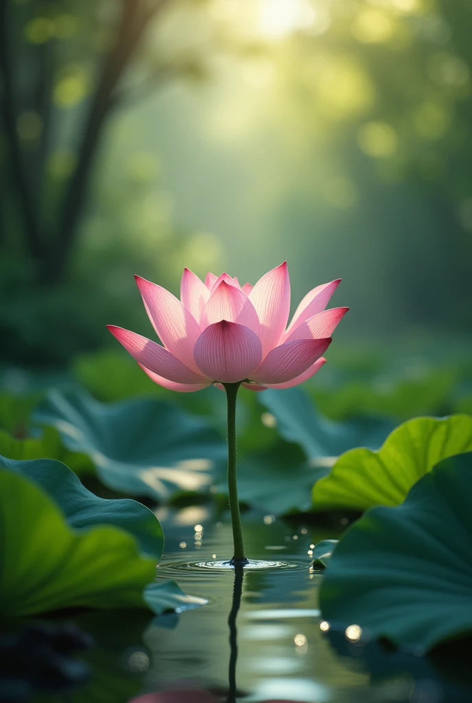 In the quiet embrace of the garden, the lotus unfolds its petals, whispering secrets of resilience to the heart that dares to bloom.