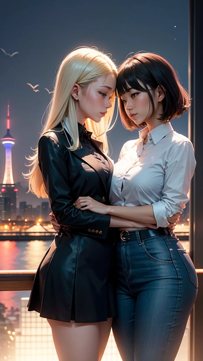 Skytree, date meeting, lesbians.