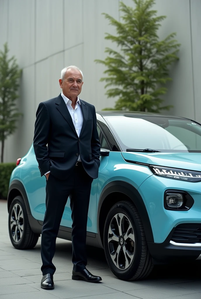 Jean Kulasek with a Renault Zoe 