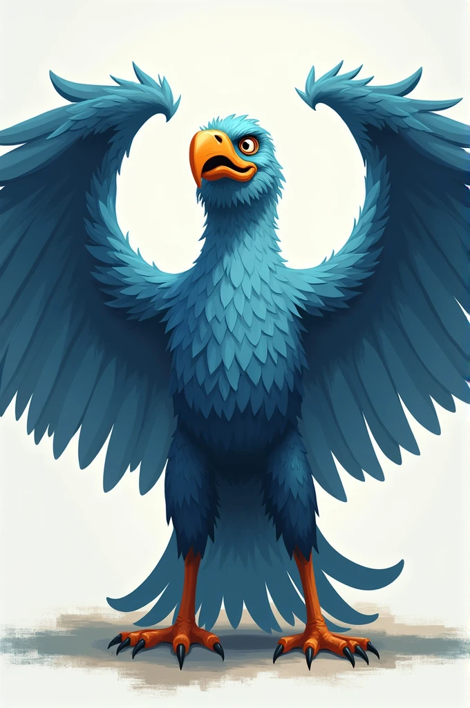 Blue Garuda pancasila out of breath