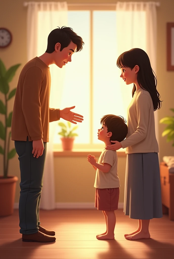 তোমার পিতা-মাতার সাথে উত্তম আচরণ করা।”
