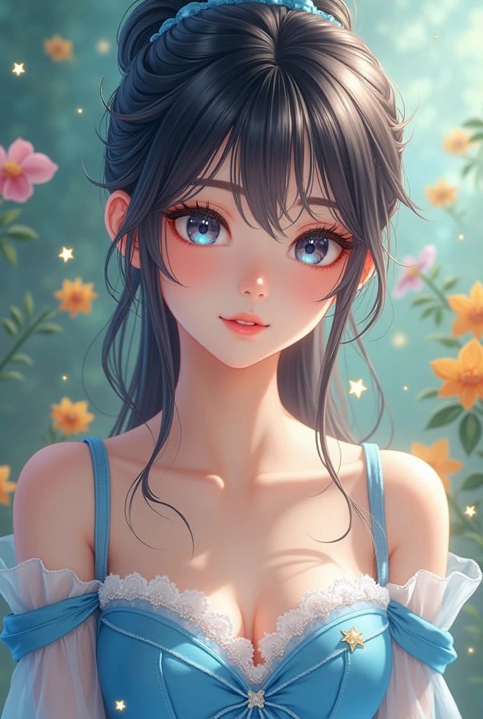 (masterpiece,Highest quality:1.4),(8k,RAW Photos,Photorealistic:1.4),Ultra-high resolution, ,(Glowing Skin:1.4),Detailed肌,Detailed顔,Detailed目,(Beautiful and shining eyes:1.2),Symmetrical eyes,Detailed耳,One person,Natural Makeup,(((Japanese Idols))),(Japanese Face),Detailed背景,Vivid background,、garden、Beautiful and shiny hair,,((Average teenage breasts)),Ultimate cuteness,(Detailed Live-action Alice in Wonderland、Beautiful blue outfit、Hair Ribbon、Fairy tale movies),,((Sharp Face)),Natural light,,(Very detailed ,Trend design for 2024,online shopping,LUMINE® Market,),Cleavage,Upper Body,,(Detailed,Location was great.),,、Sexy Style