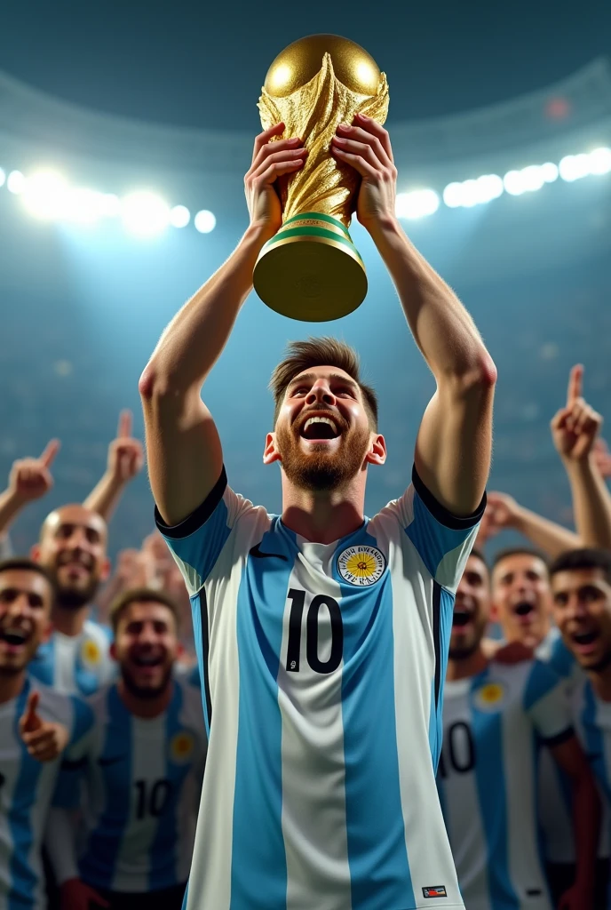 2 messi with 1 world cup