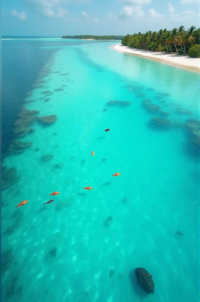 4K maldive blue ocean travel video