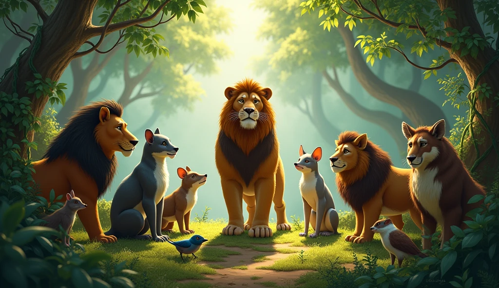 He spoke with the other animals in the jungle and devised a plan