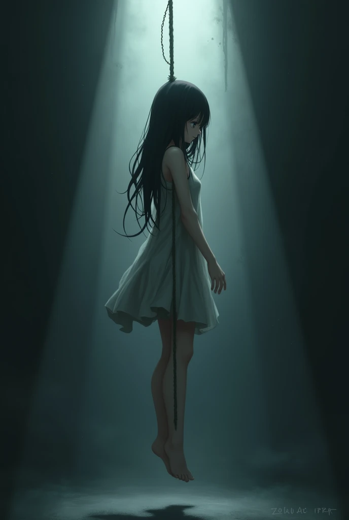 Hanged anime girl