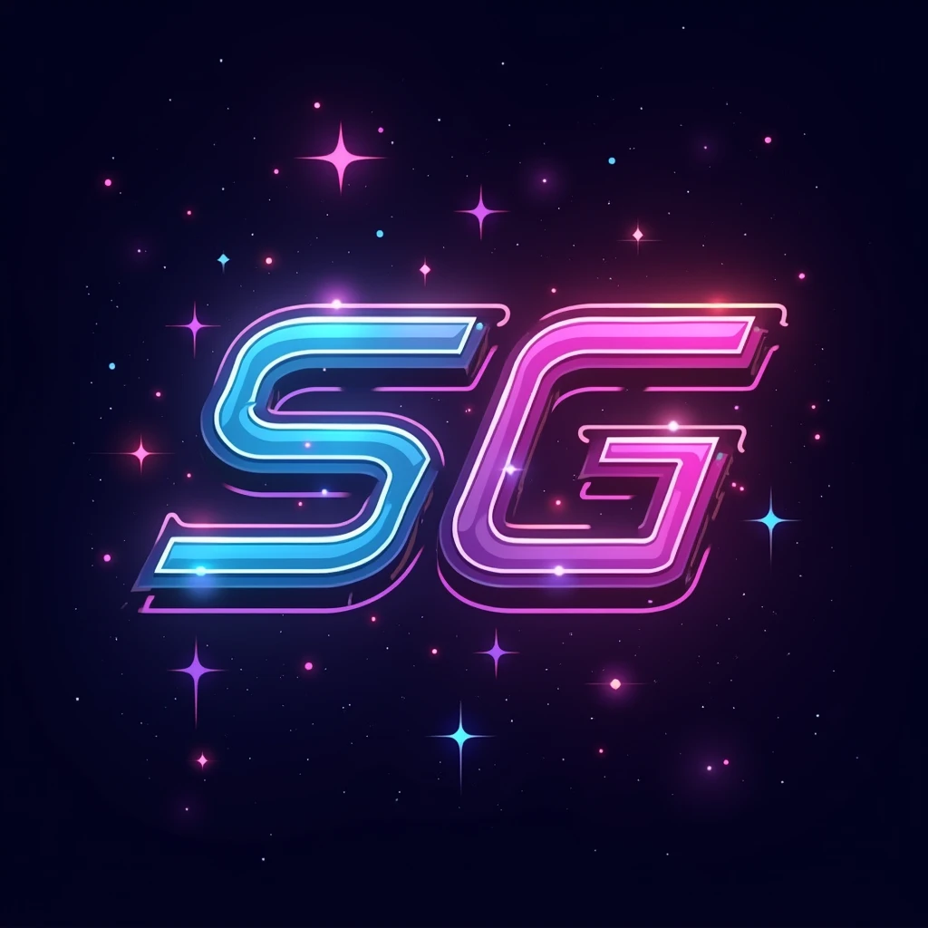 Create A gaming logo 'SG'  with multiple Neon colours and star background , Unique design