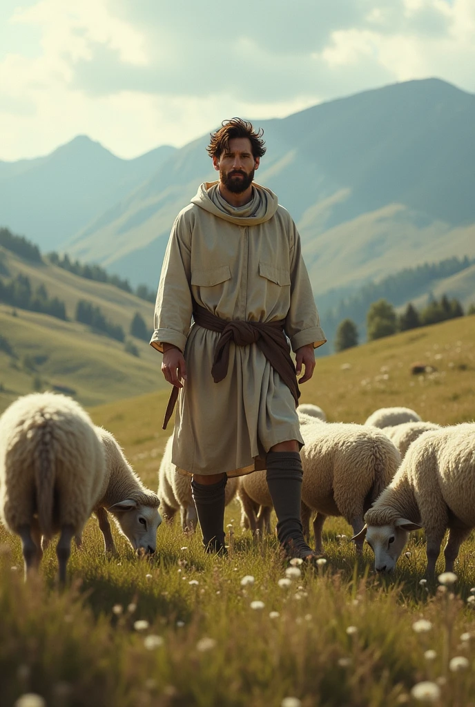 Messi as a shepherd