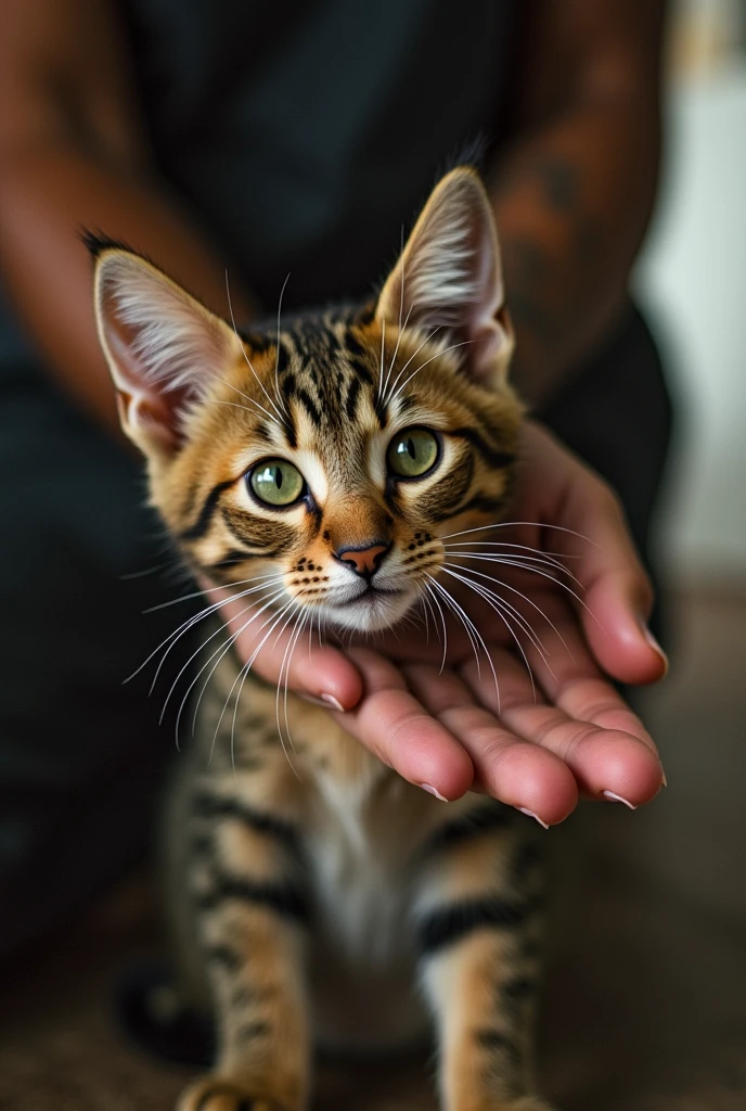 a gril pussy and in has hand a big dick of boy