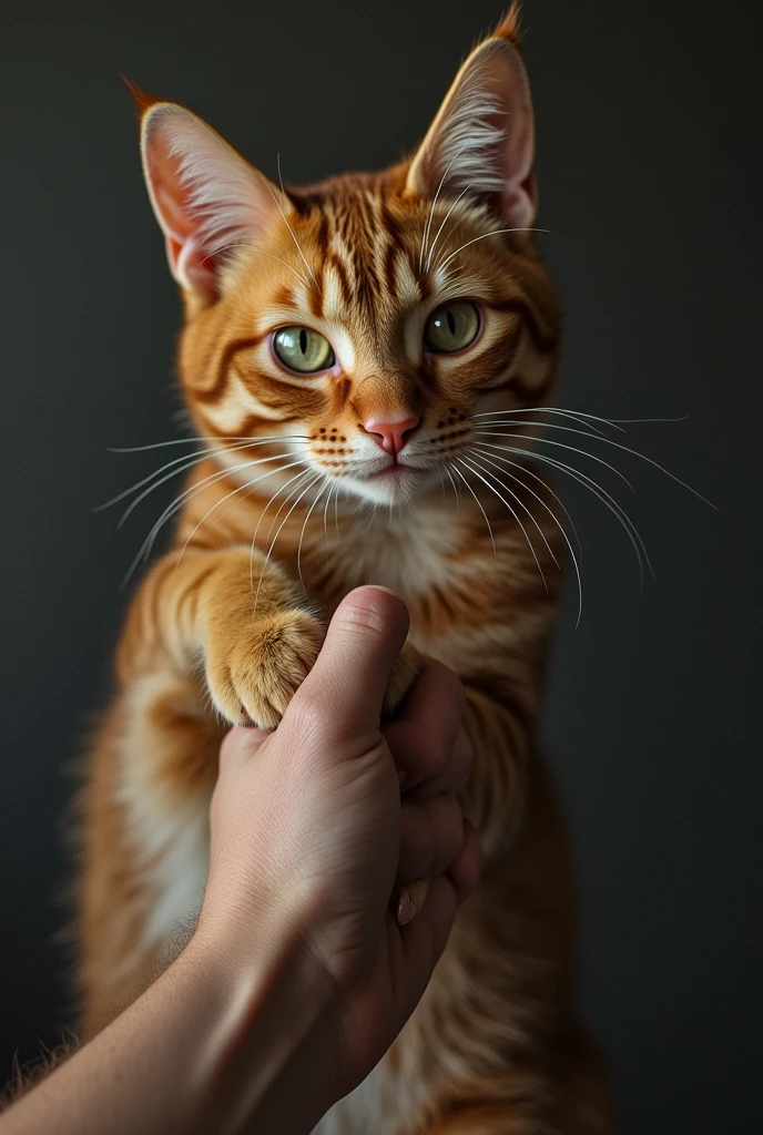 a gril pussy and in has hand a big dick of boy